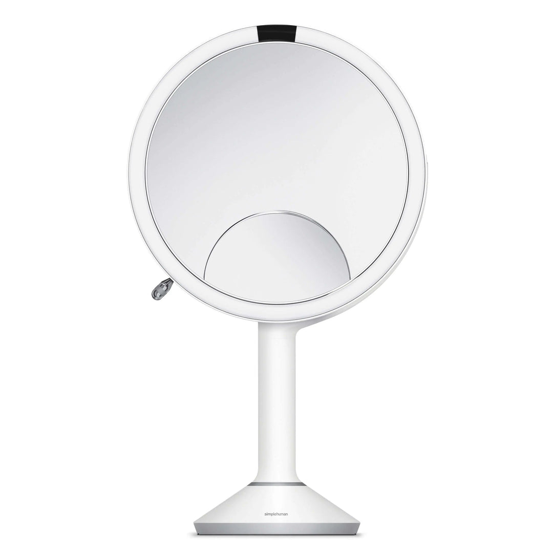 Hvidt makeupspejl fra simplehuman med LED lys